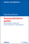 Manfred Bruhn - Kommunikationspolitik
